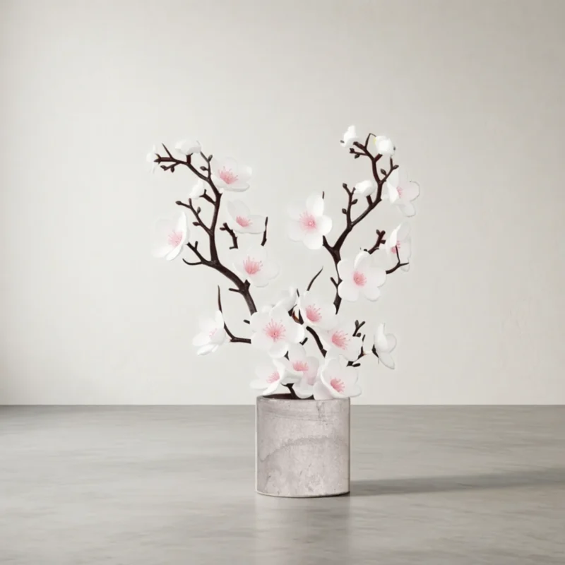 Bonsaï sakura artificiel 30 cm – Blanc Bonsaï sakura artificiel 30 cm – Blanc