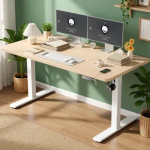 Bureau assis-debout électrique avec port USB – vue 2 Bureau assis-debout électrique avec port USB – vue 2