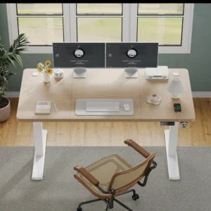 Bureau assis-debout électrique avec port USB – vue 3