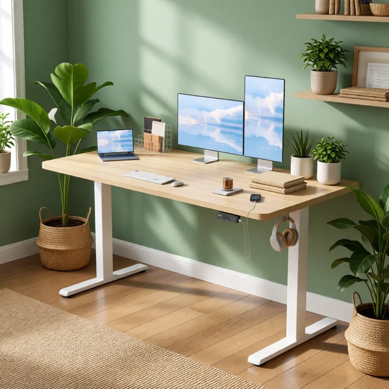 Bureau assis-debout électrique avec port USB Bureau assis-debout électrique avec port USB