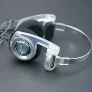 Casque rétro pliable avec micro – Argent Casque rétro pliable avec micro – Argent