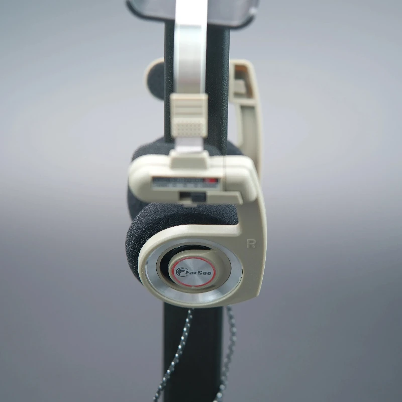 Casque rétro pliable avec micro – Kaki Casque rétro pliable avec micro – Kaki