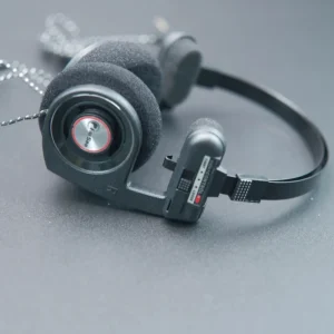 Casque rétro pliable avec micro – Noir Casque rétro pliable avec micro – Noir