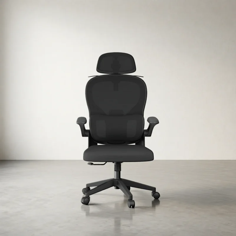 Chaise de bureau ergonomique en résille avec appui-tête Chaise de bureau ergonomique en résille avec appui-tête