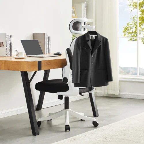 Chaise de direction ergonomique, appui-tête 3D et cintre – vue 3