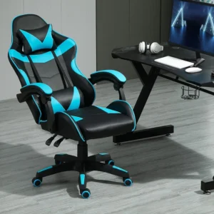 Chaise gaming à bascule en simili cuir – 4 coloris – vue 7 Chaise gaming à bascule en simili cuir – 4 coloris – vue 7