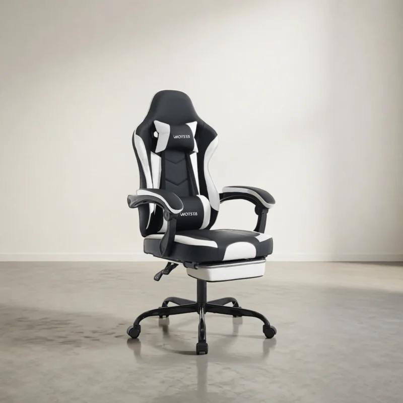 Chaise gaming ergonomique avec repose-pieds – 6 coloris Chaise gaming ergonomique avec repose-pieds – 6 coloris
