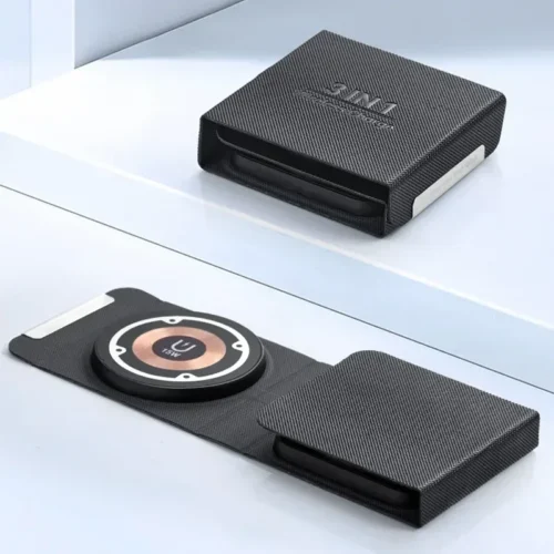 Chargeur à induction pliable 3 en 1, magnétique