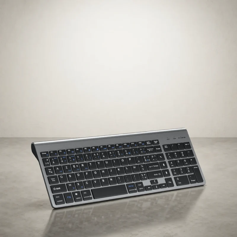 Clavier sans fil AZERTY Bluetooth + 2,4 GHz, 3 appareils Clavier sans fil AZERTY Bluetooth + 2,4 GHz, 3 appareils