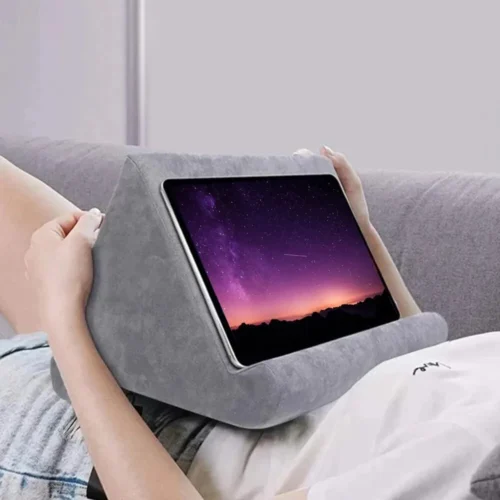 Coussin support tablette et livre