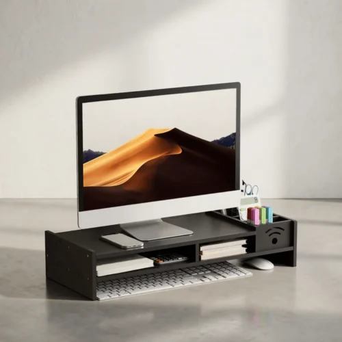 Étagère de bureau double niveau, réhausseur d’écran Étagère de bureau double niveau, réhausseur d’écran