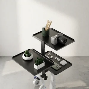 Étagère de bureau à pince, 3 plateaux réglables