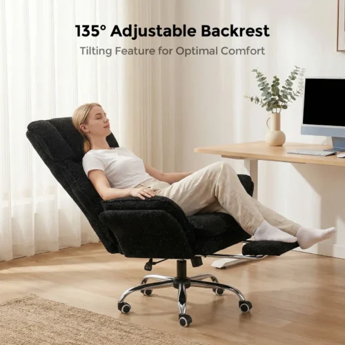 Fauteuil de bureau « nuage » XXL, accoudoirs rabattables – vue 4