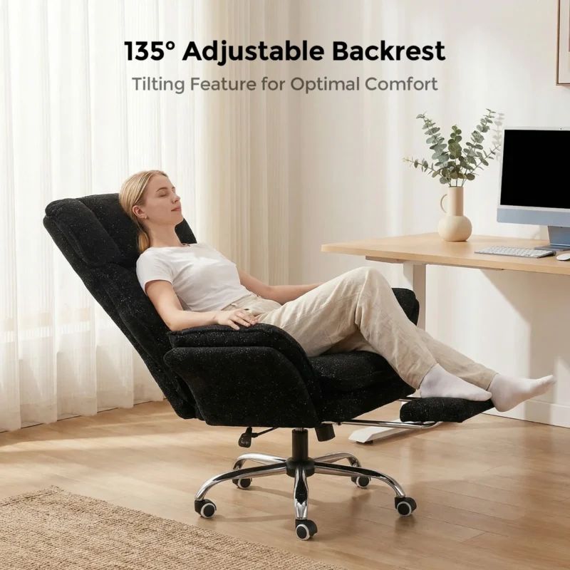 Fauteuil de bureau « nuage » XXL, accoudoirs rabattables – vue 4 Fauteuil de bureau « nuage » XXL, accoudoirs rabattables – vue 4