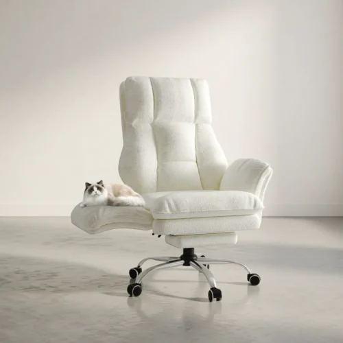 Fauteuil de bureau « nuage » XXL, accoudoirs rabattables