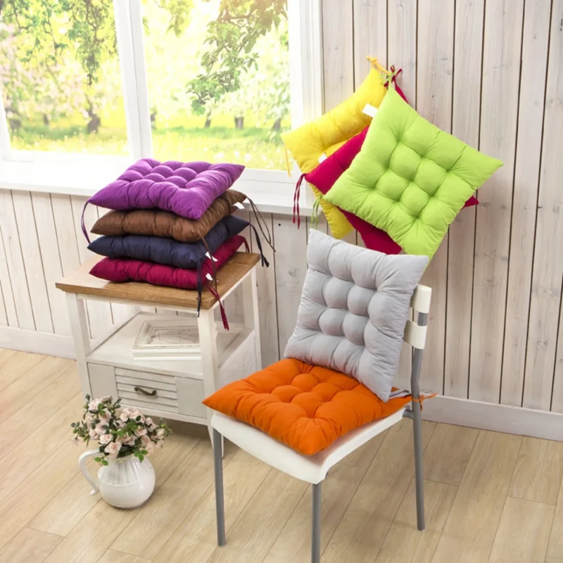 Galette de chaise matelassée 40 × 40 cm, 10 coloris – vue 2