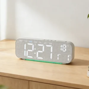 Horloge numérique grand écran, murale ou à poser – vue 4 Horloge numérique grand écran, murale ou à poser – vue 4