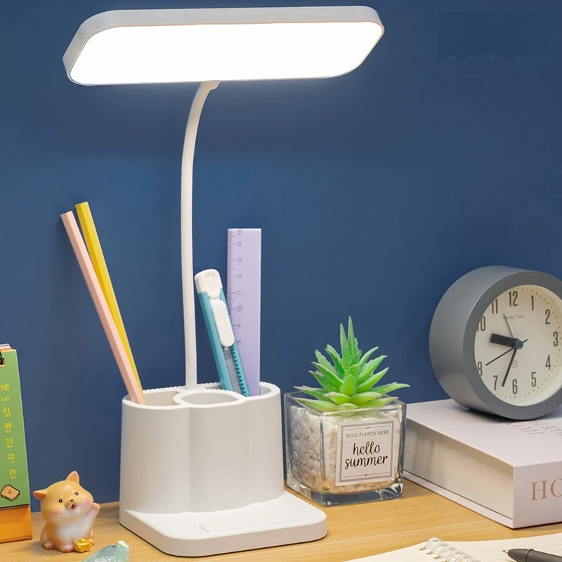 Lampe de bureau LED flexible avec pot à crayons – vue 5 Lampe de bureau LED flexible avec pot à crayons – vue 5
