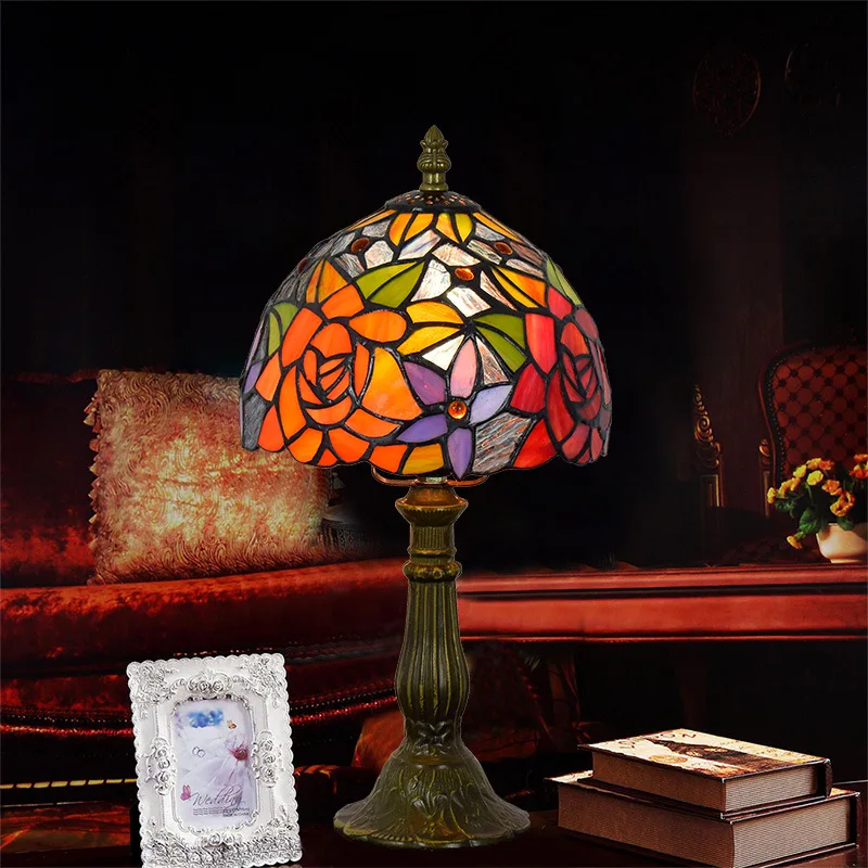 Lampe de table en vitrail style Tiffany, 10 motifs – vue 3