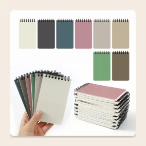 Lot de 8 mini carnets à spirale, couleurs douces Lot de 8 mini carnets à spirale, couleurs douces