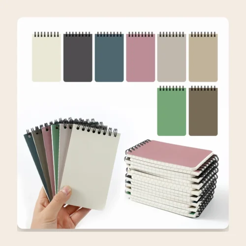 Lot de 8 mini carnets à spirale, couleurs douces Lot de 8 mini carnets à spirale, couleurs douces