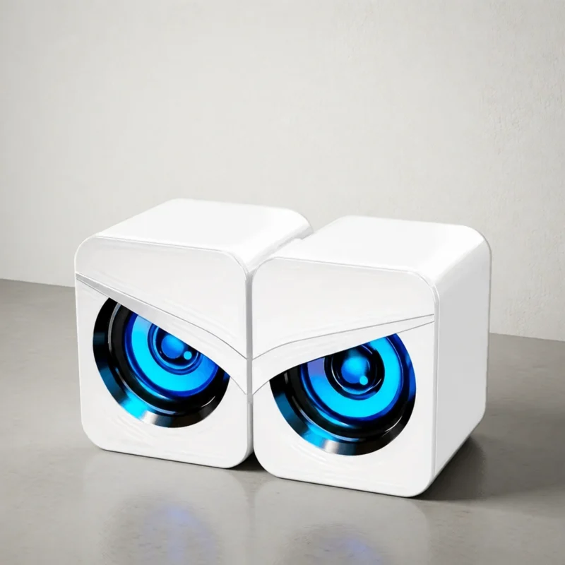 Mini enceintes de bureau USB, son stéréo Mini enceintes de bureau USB, son stéréo