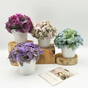 Mini pot de marguerites artificielles 15 cm