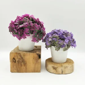 Mini pot de marguerites artificielles 15 cm – vue 2