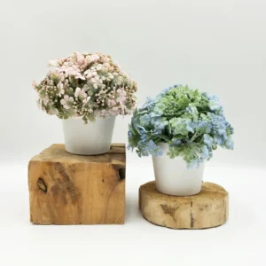 Mini pot de marguerites artificielles 15 cm – vue 3