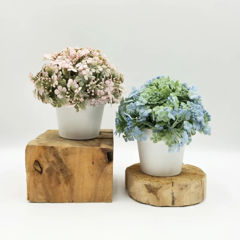 Mini pot de marguerites artificielles 15 cm – vue 3