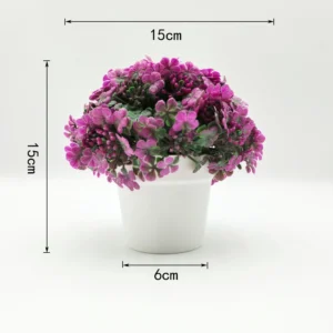 Mini pot de marguerites artificielles 15 cm – vue 6
