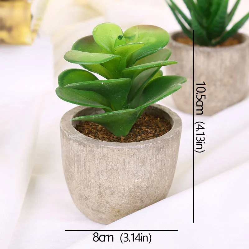 Mini succulente artificielle en pot – 12 modèles Mini succulente artificielle en pot – 12 modèles
