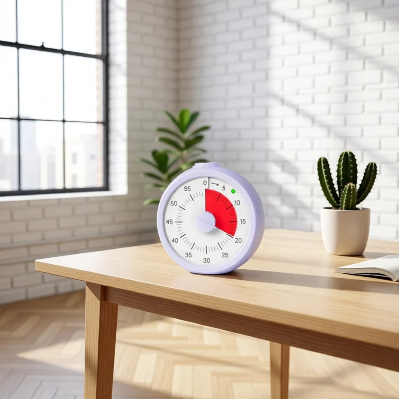 Minuteur visuel 60 minutes, silencieux Minuteur visuel 60 minutes, silencieux