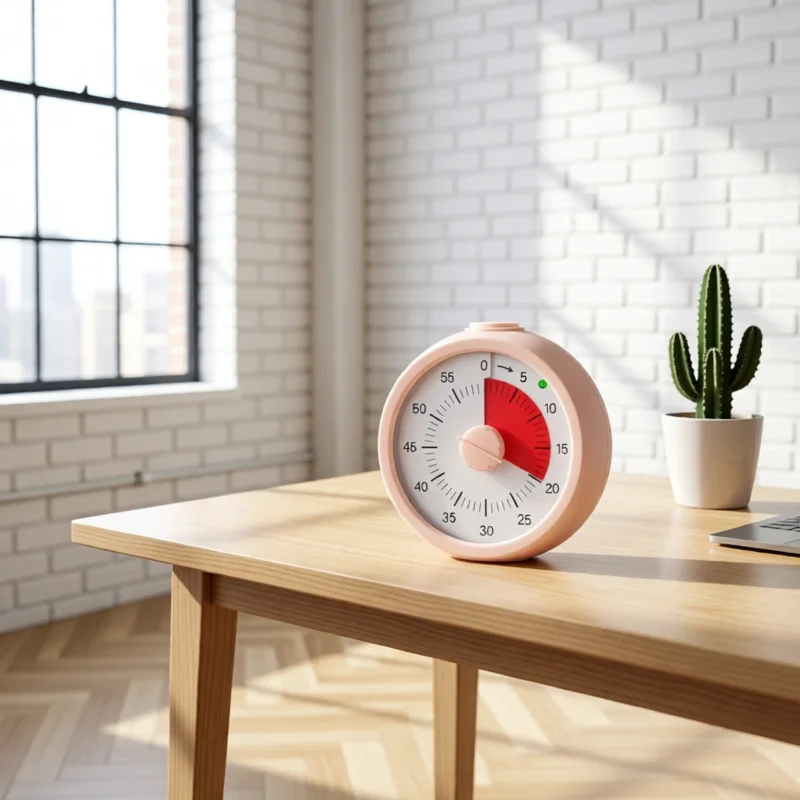 Minuteur visuel 60 minutes, silencieux Minuteur visuel 60 minutes, silencieux