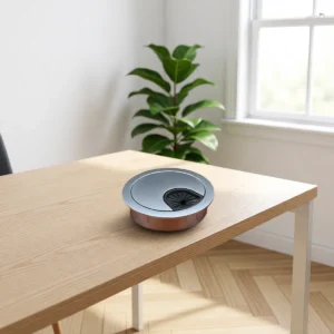 Passe-câbles de bureau en métal, 50 à 80 mm – vue 5 Passe-câbles de bureau en métal, 50 à 80 mm – vue 5