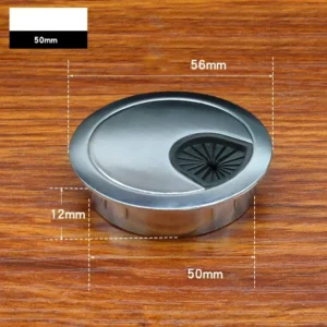 Passe-câbles de bureau en métal, 50 à 80 mm Passe-câbles de bureau en métal, 50 à 80 mm