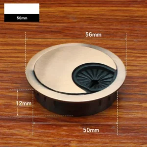 Passe-câbles de bureau en métal, 50 à 80 mm Passe-câbles de bureau en métal, 50 à 80 mm