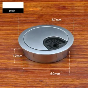 Passe-câbles de bureau en métal, 50 à 80 mm Passe-câbles de bureau en métal, 50 à 80 mm