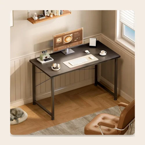 Petit bureau d’ordinateur 100 × 48 cm, renfort en X