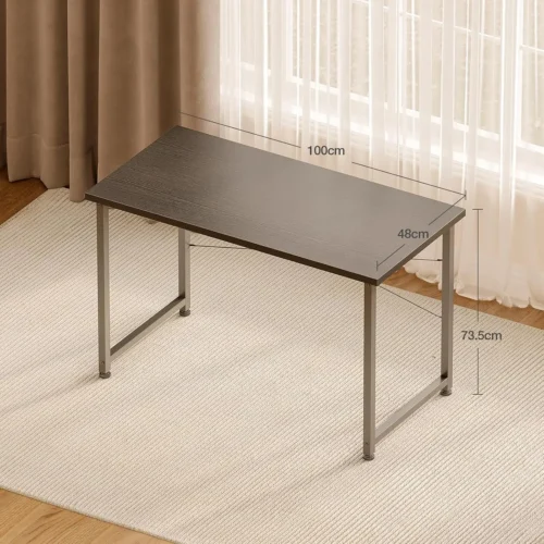Petit bureau d’ordinateur 100 × 48 cm, renfort en X – vue 3