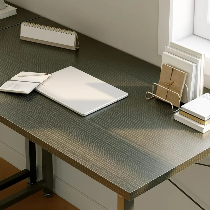 Petit bureau d’ordinateur 100 × 48 cm, renfort en X – vue 4 Petit bureau d’ordinateur 100 × 48 cm, renfort en X – vue 4