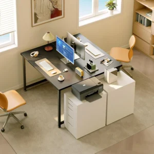 Petit bureau d’ordinateur 100 × 48 cm, renfort en X – vue 5 Petit bureau d’ordinateur 100 × 48 cm, renfort en X – vue 5