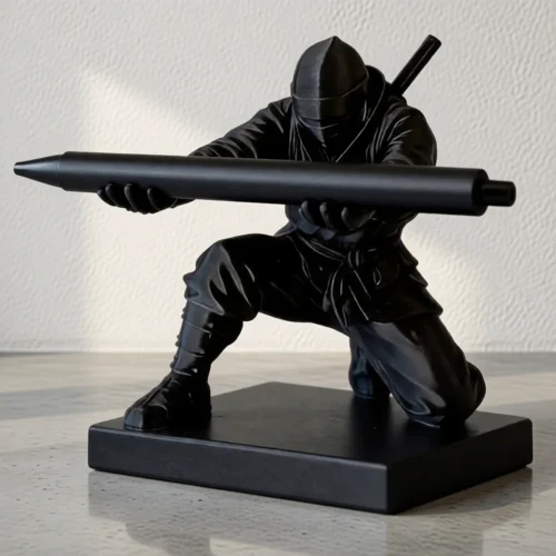 Porte-stylo figurine ninja ou chevalier Porte-stylo figurine ninja ou chevalier