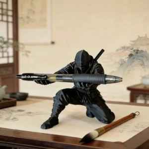 Porte-stylo figurine ninja ou chevalier – vue 3