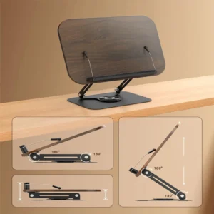 Pupitre en bois pour tablette et livres, hauteur réglable – vue 4 Pupitre en bois pour tablette et livres, hauteur réglable – vue 4
