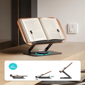 Pupitre en bois pour tablette et livres, hauteur réglable – vue 7 Pupitre en bois pour tablette et livres, hauteur réglable – vue 7