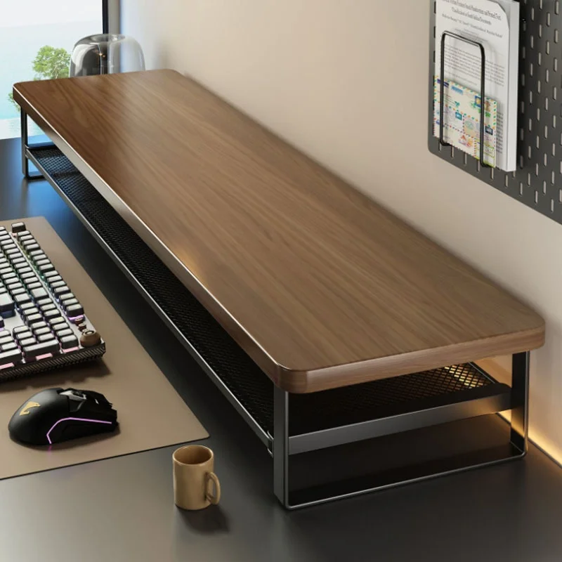 Rehausseur d’écran 70 cm avec étagère grillagée – vue 5