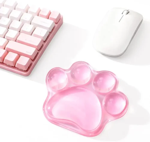 Repose-poignet patte de chat en gel