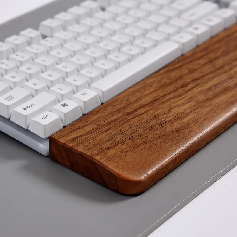 Repose-poignets en bois massif pour clavier – vue 6 Repose-poignets en bois massif pour clavier – vue 6