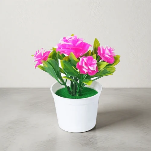 Rosier artificiel en pot – 5 couleurs Rosier artificiel en pot – 5 couleurs